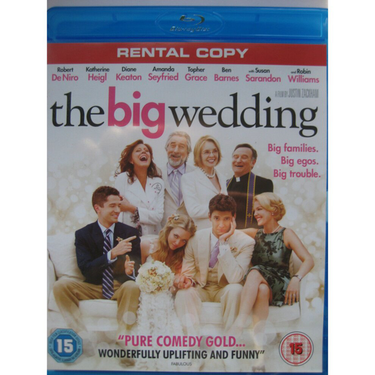 The Big Wedding (Blu-ray, 2012)