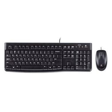 Logitech MK120 Wired Keyboard and Mouse - Black