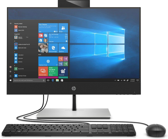 HP ProOne 440 G6 AIO Desktop PC, Intel Core i5-10500T 2.3GHz, 8GB RAM, 256GB SSD, 23.8" Full HD Non-Touch, Intel UHD, Windows 10 / 11 Pro