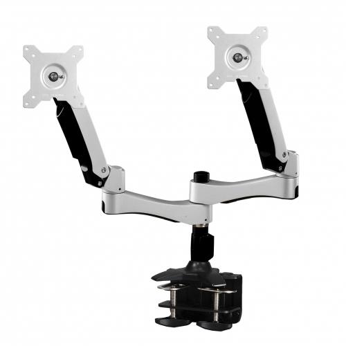 Amer AMR2AC monitor mount / stand 61 cm (24") Clamp Black Silver