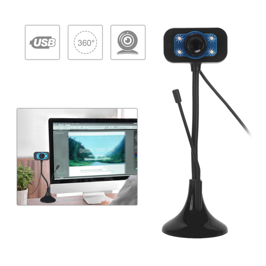12MP Autofocus Webcam Camera W/Microphone For Laptop Desktop Computer