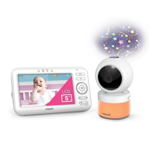 Vtech VM5463 5" Digital Video Baby Monitor with Pan & Tilt Camera - White