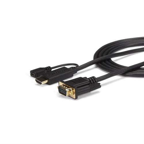StarTech.com 6 ft HDMI to VGA active converter cable HDMI to VGA adapter 1920x1200 or 1080p