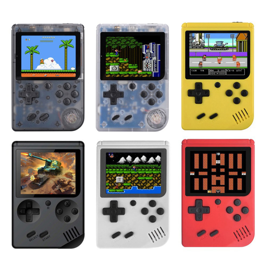 (Red) Retro Video Game Console Mini Handheld Players