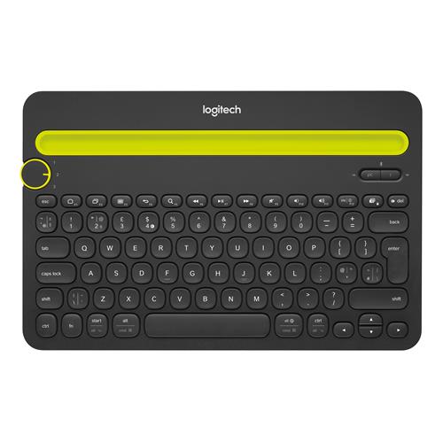 Logitech Bluetooth Multi-Device K480 keyboard QWERTY US International Black Lime