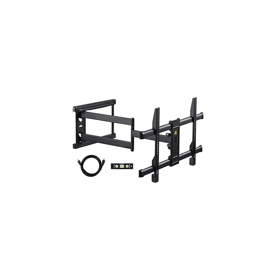 FORGING MOUNT Long Reach TV Wall Bracket Mount Swivel Tilt Corner TV Bracket with 765mm long Arm for Corner/flat Installation fits 37 to 75" Flat