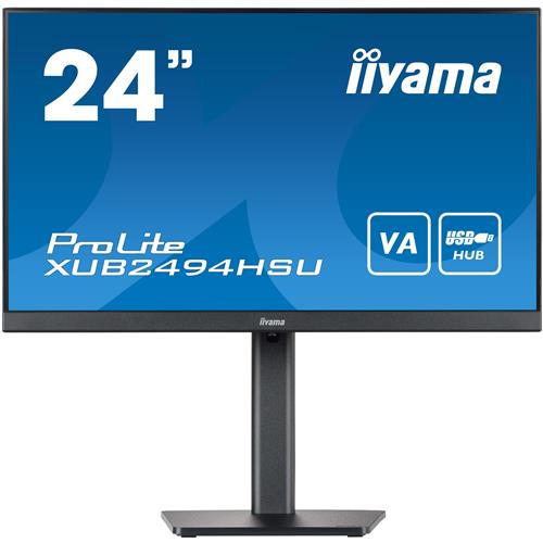 iiyama ProLite XUB2494HSU-B2 computer monitor 60.5 cm (23.8") 1920 x 1080 pixels Full HD LED Black
