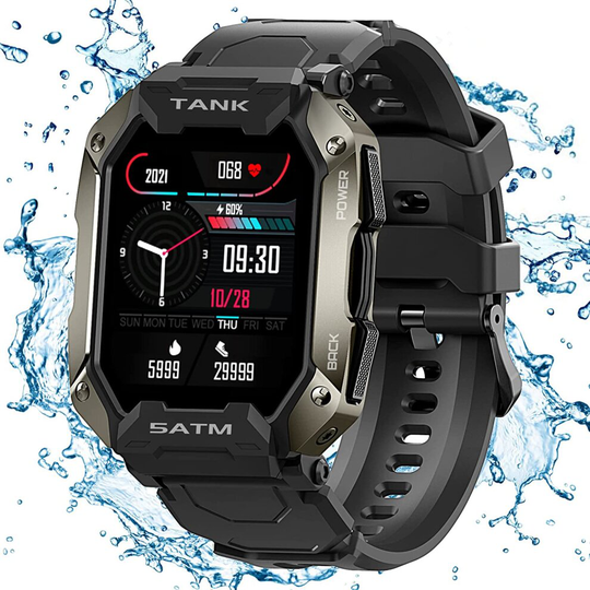 Bluetooth Smartwatch Heart Rate Monitor Blood Pressure Fitness Tracker