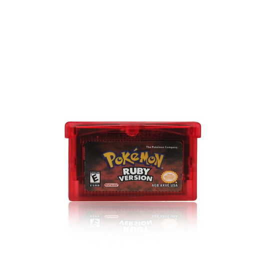 (RUBY VERSION Red) Pokemon Series Video Game Classic Console Card For Nintendo NDSL GB GBC GBM GBA