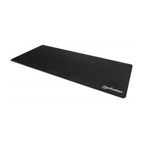 Manhattan XXL Gaming Mousepad Smooth Top Surface Mat Micro-textured surface for ultra-high precision with optical and laser mice (800x350x3mm) Non Slip Rubber Base Water Resistant Stitched Edges Black Lifetime Warranty