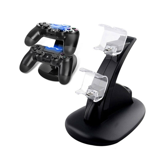 For PlayStation PS4 Dual Controller LED Charger Dock Charging Stand