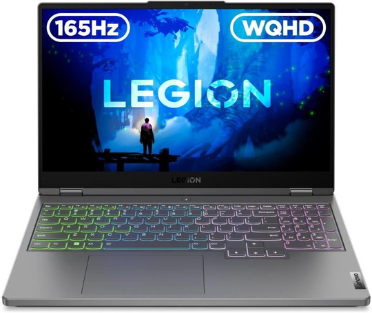 Lenovo Legion 5 15ARH7H Gaming Laptop, Amd Ryzen 7 6800H 3.2GHz, 16GB DDR5, 512GB NVMe Ssd, 15.6" Wqhd Ips, Nvidia GeForce Rtx 3060 6GB GDDR6, Wi