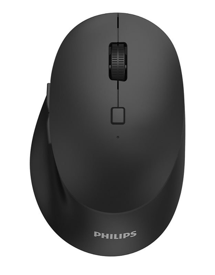 Philips SPK7607 Wireless Mouse, 2.4GHz+BT3.0+BT5.0 - Black