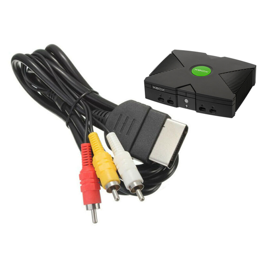 RCA AV TV Video Audio Composite Cable Lead for Xbox Original Console 1.8m