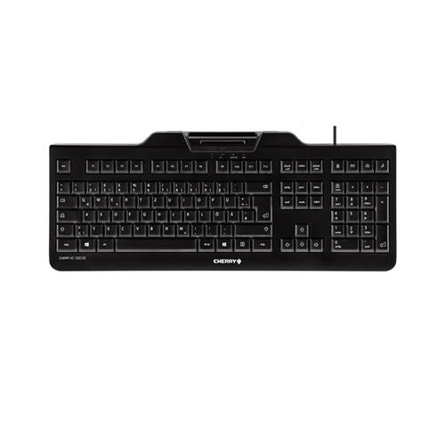 CHERRY KC 1000 SC Corded Smartcard Keyboard Black USB (AZERTY - FR)