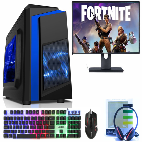 Ultra Fast Gaming PC Bundle Intel Quad Core i7 16GB 1TB 4GB GTX1050Ti