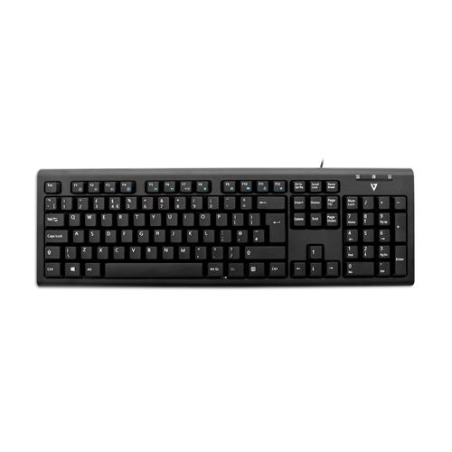 V7 USB/PS2 Wired Keyboard UK
