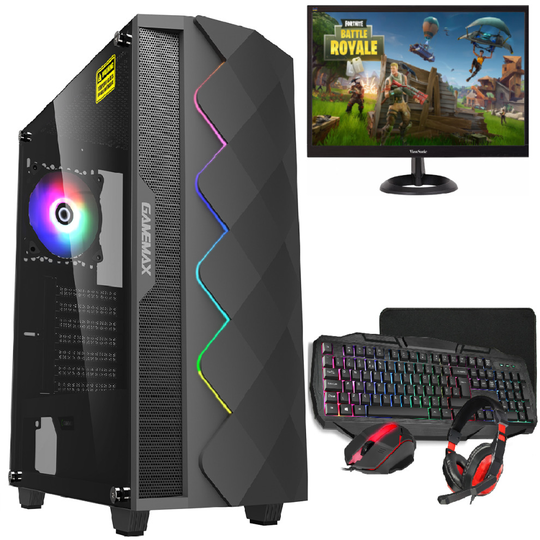 (GT710, 240GB ) Black Dimond Gaming Full Set Up - i5 16GB RAM/1TB+SSD