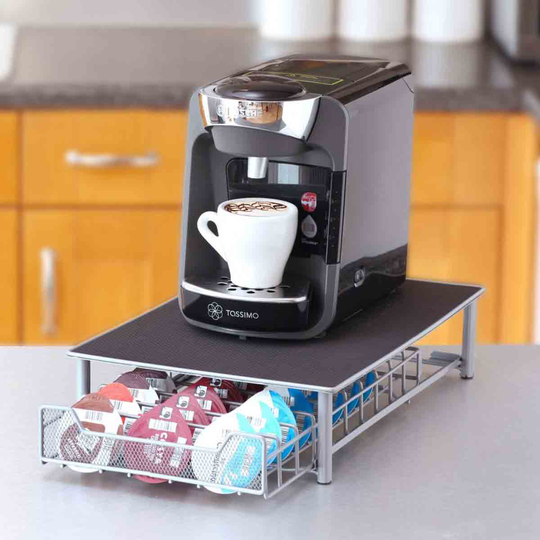 Neo 60 Pod Tassimo Coffee Capsule Storage Stand And Drawer