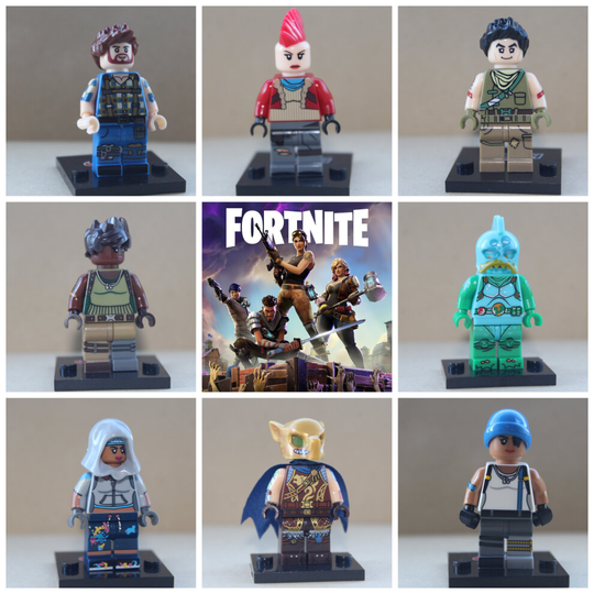 Fortnite Super Hero Toys Soldiers Mini Action Figures Fit Lego Sets