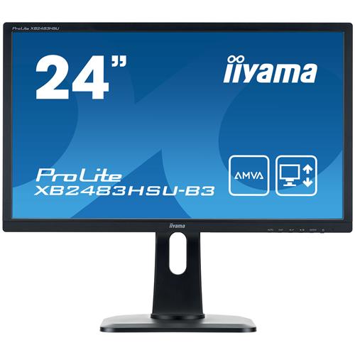 iiyama ProLite XB2483HSU-B3 LED display 60.5 cm (23.8") 1920 x 1080 pixels Full HD Black