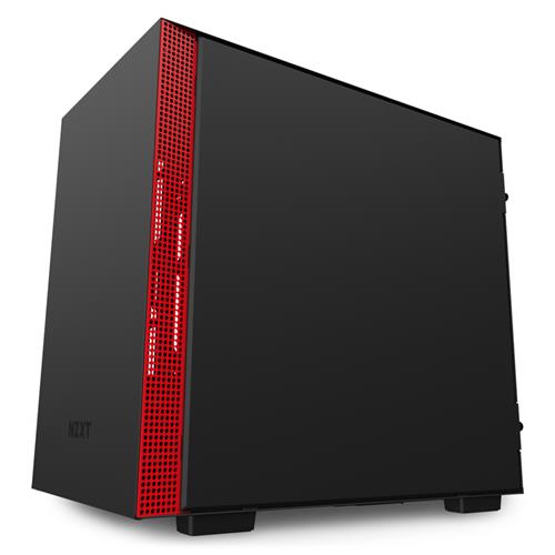 NZXT H210 Mini Tower Black Red