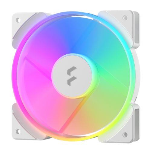 Fractal Design Prisma AL-12/PWM 12cm ARGB Case Fan 7 Blades Long Life Sleeve Bearing 500-2000 RPM White