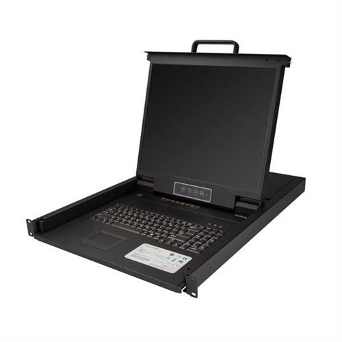 StarTech.com 8 Port Rackmount KVM Console w/ 6ft Cables - Integrated KVM Switch w/ 19" LCD Monitor - Fully Featured 1U LCD KVM Drawer- OSD KVM - Durable 50000 MTBF - USB + VGA Support