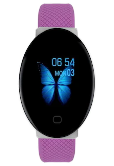 2020 D19 Waterproof Smart Bracelet Full Screen Heart Rate Monitor Pedometer for Women and Men - Purple