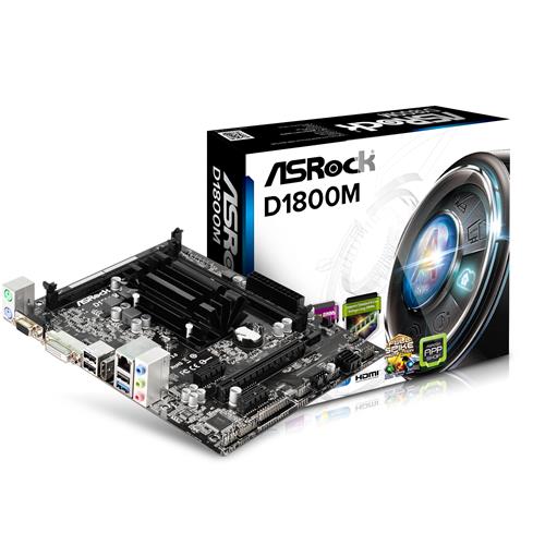 Asrock D1800M motherboard Micro ATX