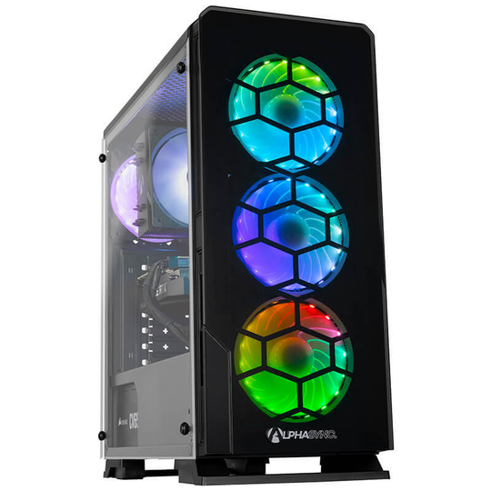 AlphaSync PBA Diamond Gaming Desktop PC AMD Ryzen 5 5600X 3.7GHz 16GB RAM 500GB SSD RTX 3060 No Operating System