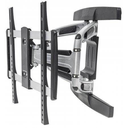 Manhattan TV & Monitor Mount Wall Full Motion 1 screen Screen Sizes: 32-55" Black VESA 100x100 to 400x400mm Max 50kg LFD Tilt & Swivel with 3 Pivots Lifetime Warranty