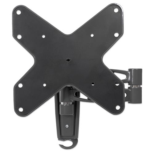 Manhattan TV & Monitor Mount Wall Full Motion 1 screen Screen Sizes: 23-42" Black VESA 75x75 to 200x200 Max 20kg Tilt & Swivel with 3 Pivots Lifetime Warranty