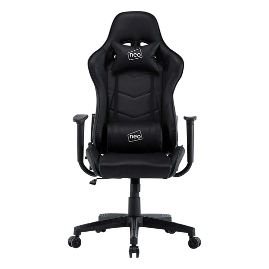 Neo Direct Black Adjustable Racing Gaming Office Swivel Recliner Leather Chair