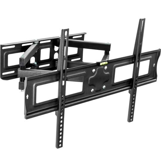tectake TV wall mount for 32-65� (81-165 cm) can be tilted and swivelled - bracket TV, wall tv mount, tv on wall bracket - black