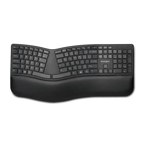 Kensington Pro Fit Ergo keyboard RF Wireless + Bluetooth QWERTY UK English Black