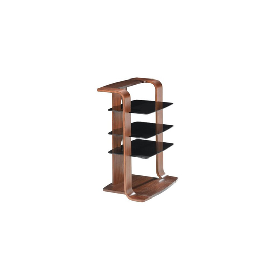 Jual Florence Curved Walnut and Black Hi-Fi Stand
