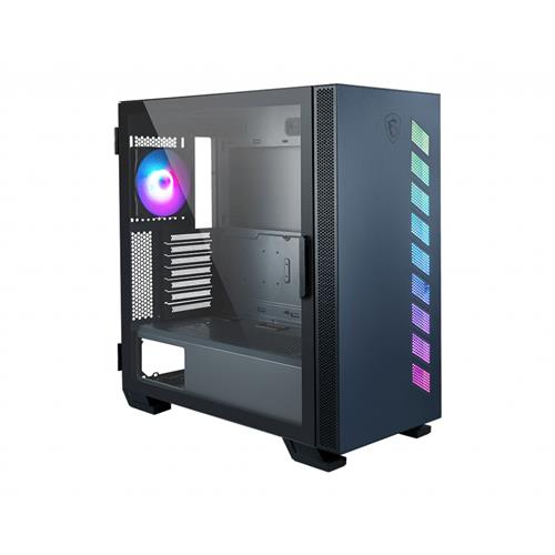 MSI MAG VAMPIRIC 300R PACIFIC BLUE Mid Tower Gaming Computer Case '1x 120mm ARGB Fan USB Type-C Tempered Glass Center E-ATX ATX mATX mini-ITX'