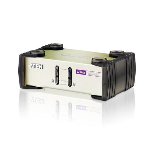 ATEN 2-Port USB - PS/2 VGA KVM Switch (KVM Cables included)