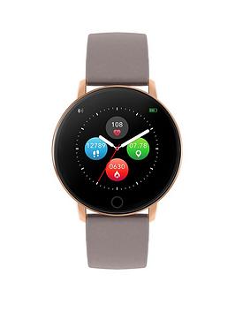 Reflex Active Series 5 smart watch with heart rate monitor, music control, colour touch screen and upto 7 day battery life, Grey, Women