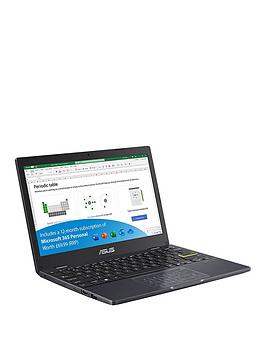 Asus E Series Laptop - 11.6In Hd, Intel Celeron N4020, 4Gb Ram, 64Gb Ssd, Microsoft 365 Personal (12 Months) Included, - Laptop + Norton 360 1 Year