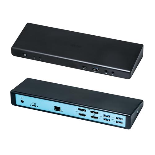 i-tec USB 3.0 / USB-C / Thunderbolt 3 Dual Display Docking Station + Power Adapter 85W