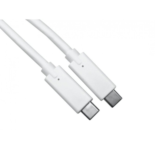 Xenta USB 3.1 Type C (M) to Type C (M) Cable 10Gbps 100W (White) 1.8M