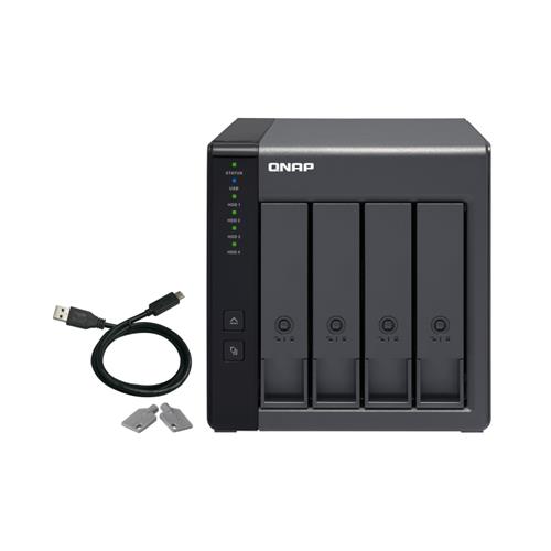 QNAP TR-004 storage drive enclosure HDD/SSD enclosure Black 2.5/3.5"