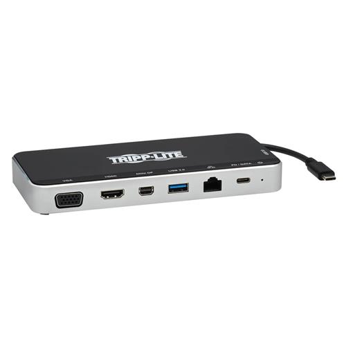 Tripp Lite U442-DOCK16-B USB Dock Triple Display - 4K HDMI & mDP VGA USB 3.2 Gen 1 USB-A/C Hub GbE 60W PD Charging