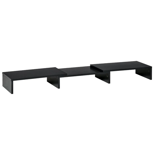 Vinsetto Monitor Stand Screen Riser With Adjustable Length For Two Laptop Max Black