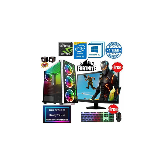 Fast Gaming Intel Quad Core i5 16GB RAM 1TB HDD PC Bundle & Speakers