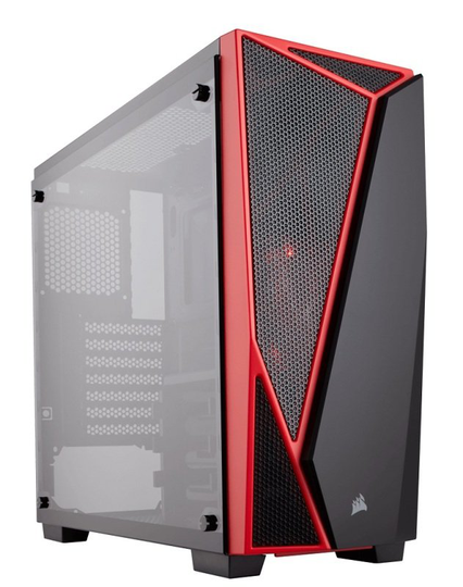 Corsair Carbide Series SPEC-04 Tempered Glass Mid-Tower Gaming Case Black/Red