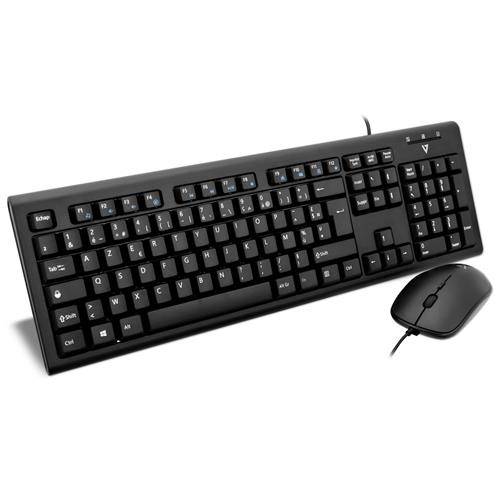 V7 Wired Keyboard and Mouse Combo FR