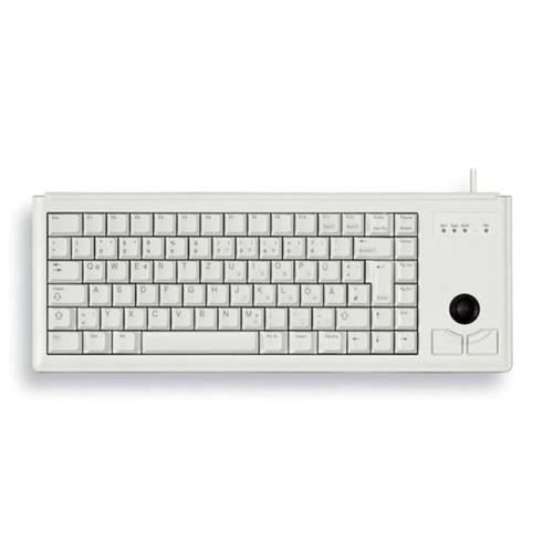 CHERRY Compact G84-4400 USB Keyboard with Integrated Trackball (Light Grey) - EU